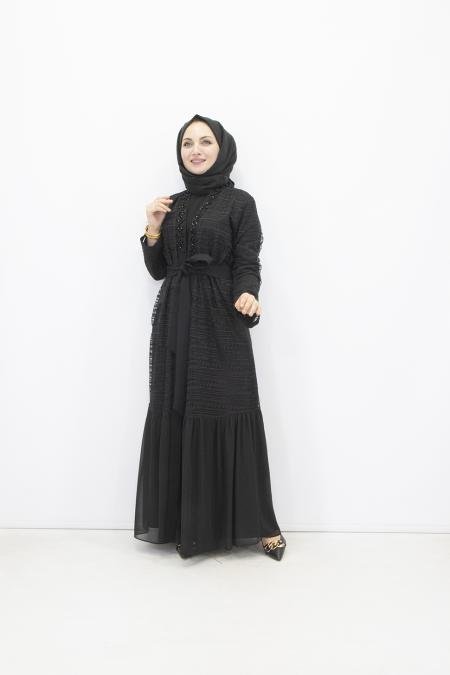 Feray Kaya 7650 Abaya Takım