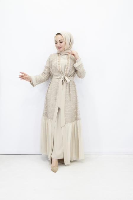 Feray Kaya 7650 Abaya Takım