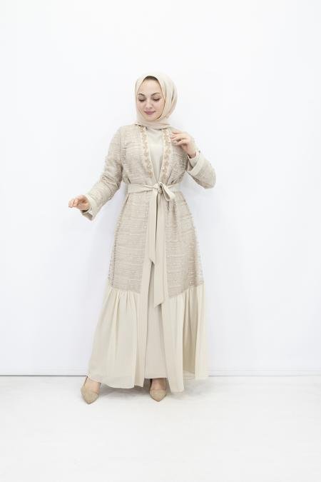 Feray Kaya 7650 Abaya Takım