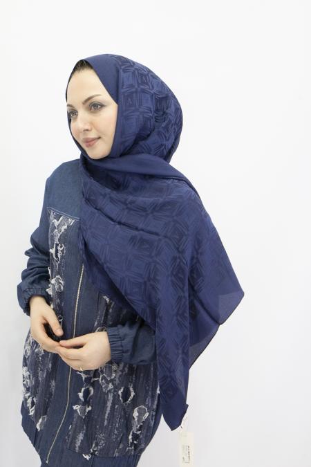 Armine Lyocell Naia Kare Monogram Şal 6