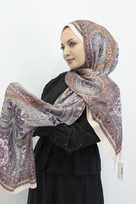 Armine Premium Pure Etnik Desen Şal 3 
