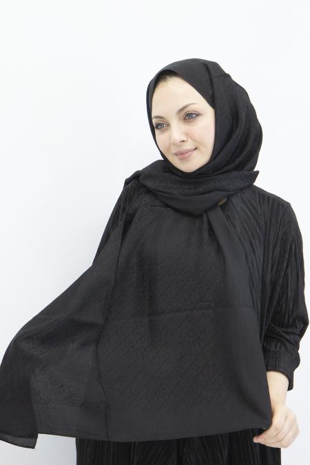 Armine Lyocell Naia Üçgen Monogram Şal 5