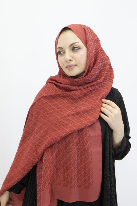 Armine Lyocell Naia Üçgen Monogram Şal 5