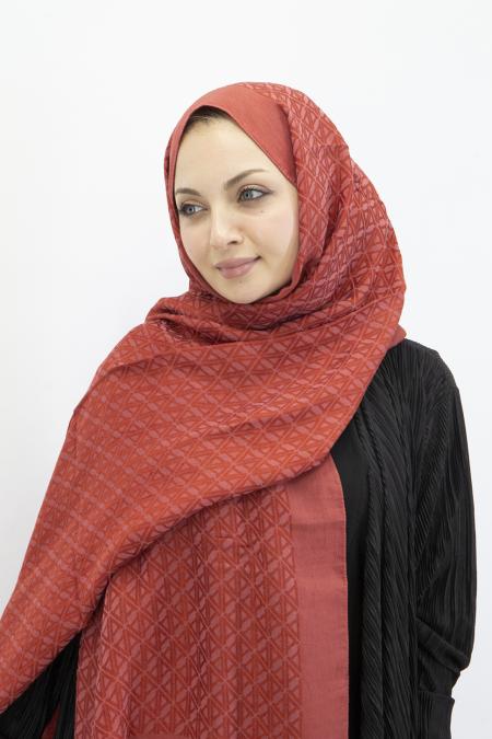 Armine Lyocell Naia Üçgen Monogram Şal 5