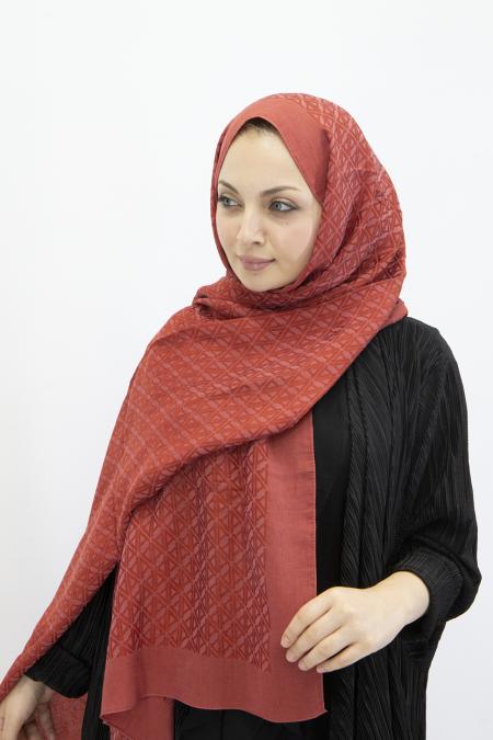 Armine Lyocell Naia Üçgen Monogram Şal 5